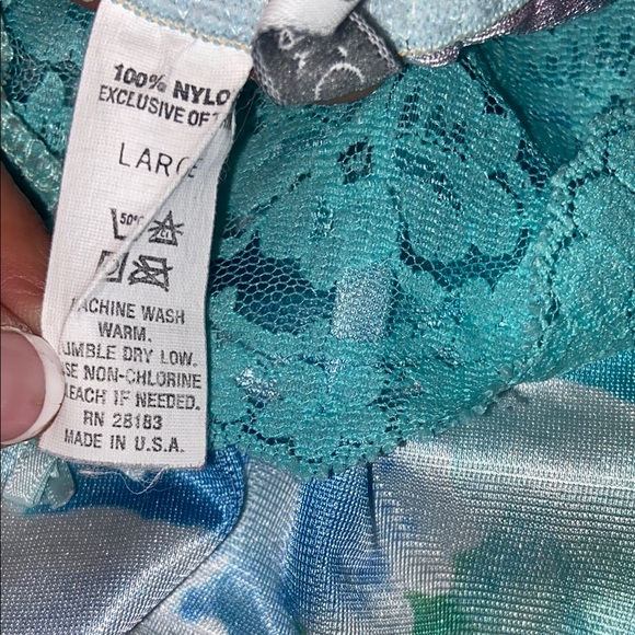 VTG Ashley Taylor SZ LG Floral Lace Camisole Top 1980s - Picture 4 of 5